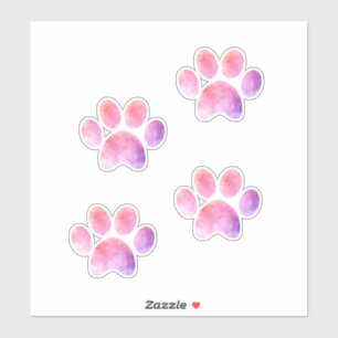 Watercolour Paw Prints, Dog Paws, Cat Paws