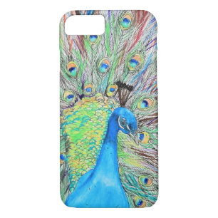 Watercolour Peacock Painting iPhone 8/7 Case