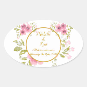 Watercolour Pink Anemone Floral  Sticker