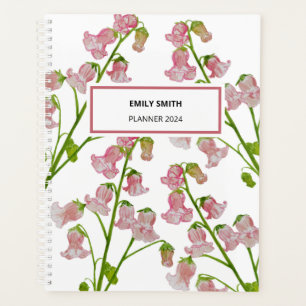 Watercolour Pink Florals Weekly Planner