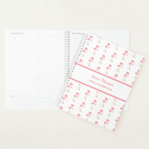 Watercolour Pink Poppies Floral Weekly Planner