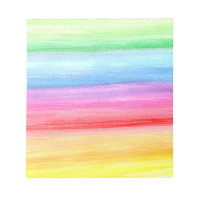 Watercolour Rainbow Notepad (Front)