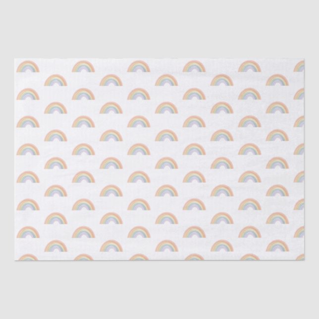 Watercolour Rainbow Wrapping Paper Gift Wrap (Front)
