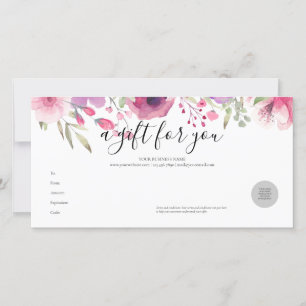 Watercolour Roses Gift Certificate