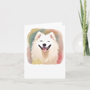 Watercolour Samoyed Dog Sticker1 Card