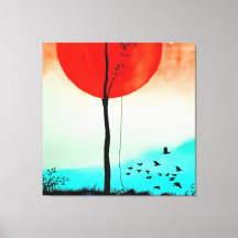 Watercolour Sunset for Nature Lover