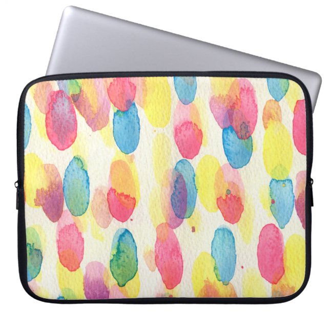 Watercolour texture laptop sleeve (Front)