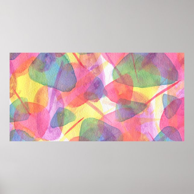 Watercolour texture poster (Front)