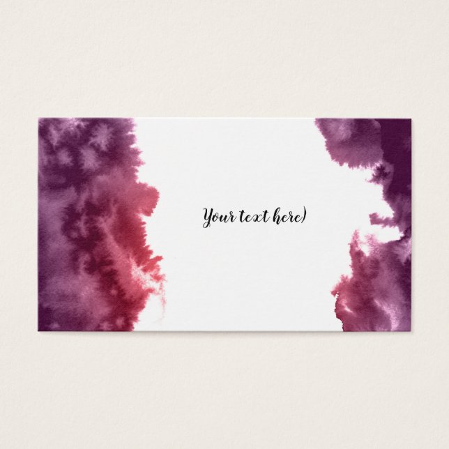 Watercolour textured card. (Front)