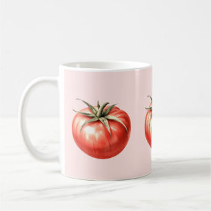 Watercolour tomato illustration coffee mug