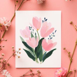 Watercolour Tulips Mother’s Day Card