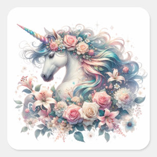 Watercolour Unicorn Stickers