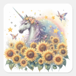 Watercolour Unicorn Stickers