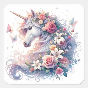 Watercolour Unicorn Stickers