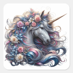 Watercolour Unicorn Stickers