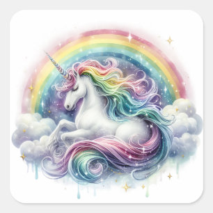 Watercolour Unicorn Stickers
