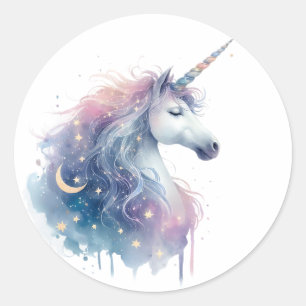 Watercolour Unicorn Stickers