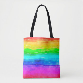 Watercolour watercolor paint wash tote bag