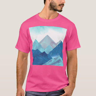 Watercolour - Watercolour Mountains Active T-Shirt