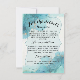Watercolour wave - Enclosure card