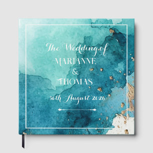 Watercolour Wave - Wedding Guest Book