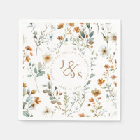 Watercolour wild flower Boho wedding
