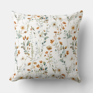 Watercolour wildflower Cushion