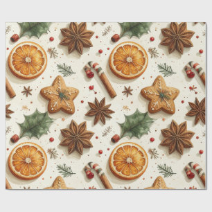 WatercoloWatercolor Christmas Pine Trees Seamless Wrapping Paper