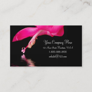 Waterdrop floral business card