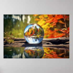 Waterdrop Tranquil Peaceful Nature Poster