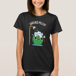Watered Melon Funny Watermelon Pun Dark BG T-Shirt