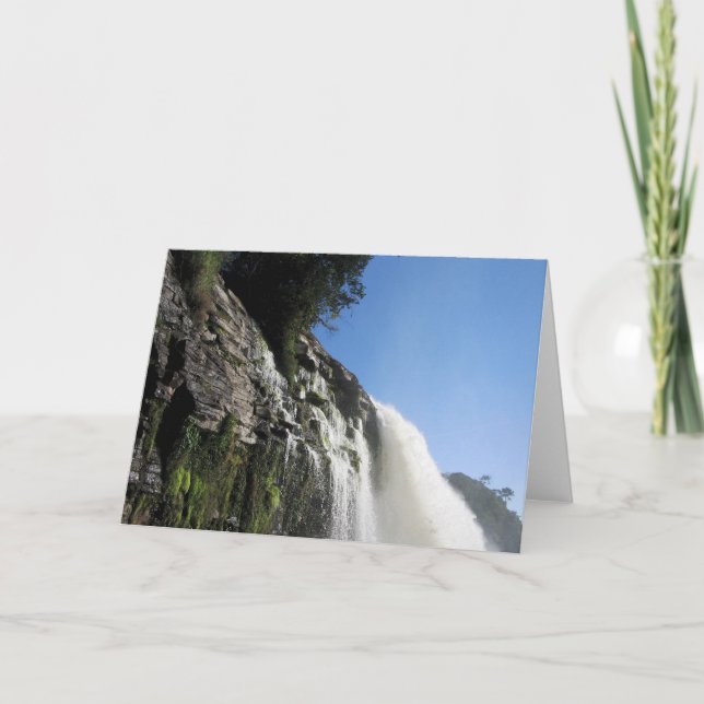 Waterfall 3 Venezuela Jungle Landscape Fine Art Card (Front)