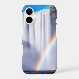 Waterfall and rainbow