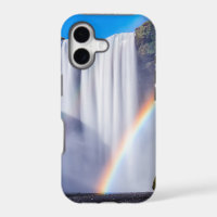 Waterfall and rainbow