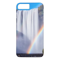Waterfall and rainbow