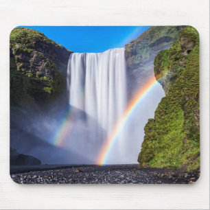 Waterfall and rainbow mouse mat