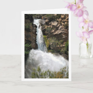 Waterfall at Domeño Viejo, Valencia, Spain Card