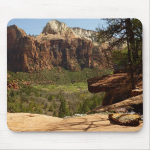 Waterfall at Emerald Pools in Zion National Park Mouse Mat