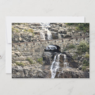 Waterfall at Glacier National Park Card