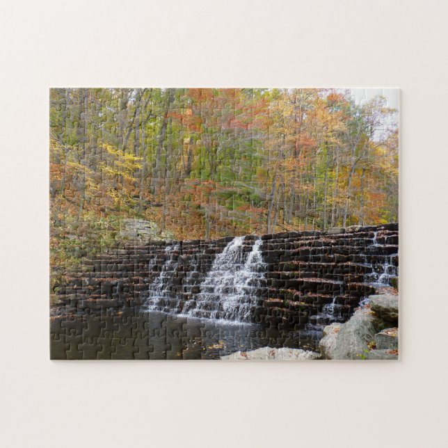 Waterfall at Laurel Hill State Park I Jigsaw Puzzle (Horizontal)