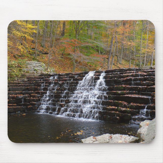 Waterfall at Laurel Hill State Park I Mouse Mat (Front)