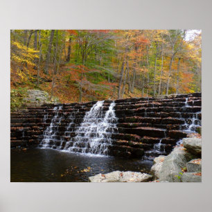 Waterfall at Laurel Hill State Park I Poster
