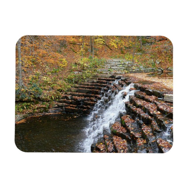 Waterfall at Laurel Hill State Park II Magnet (Horizontal)