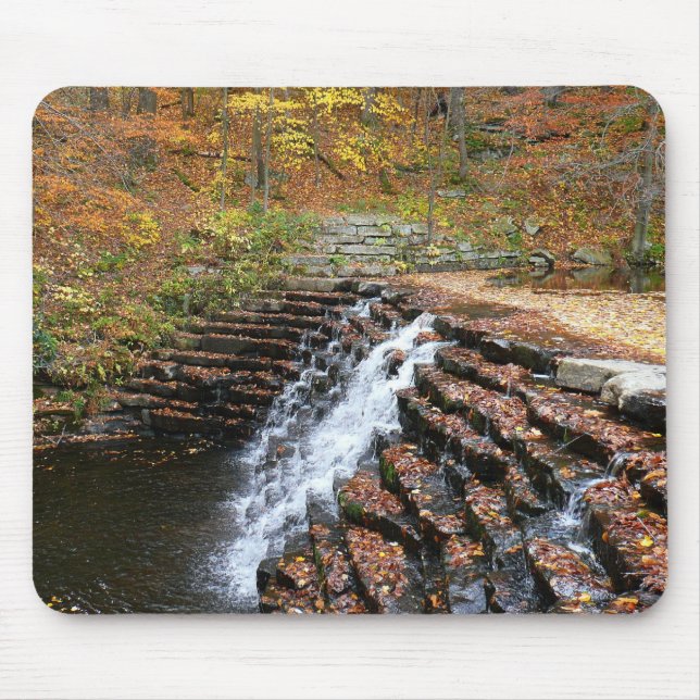 Waterfall at Laurel Hill State Park II Mouse Mat (Front)