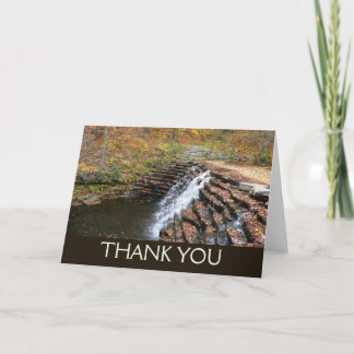 Waterfall at Laurel Hill State Park II Thank You Card