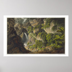 Waterfall at Shanklin, from 'The Isle of Wight Ill Poster