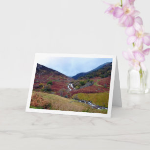 Waterfall at Snowdonia, Wales Card