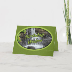 Waterfall Bday-customise Card