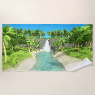 Waterfall Beach Towel