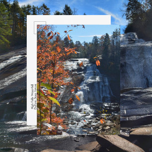 Waterfall Blue Ridge Mountains High Falls Autumn Postcard